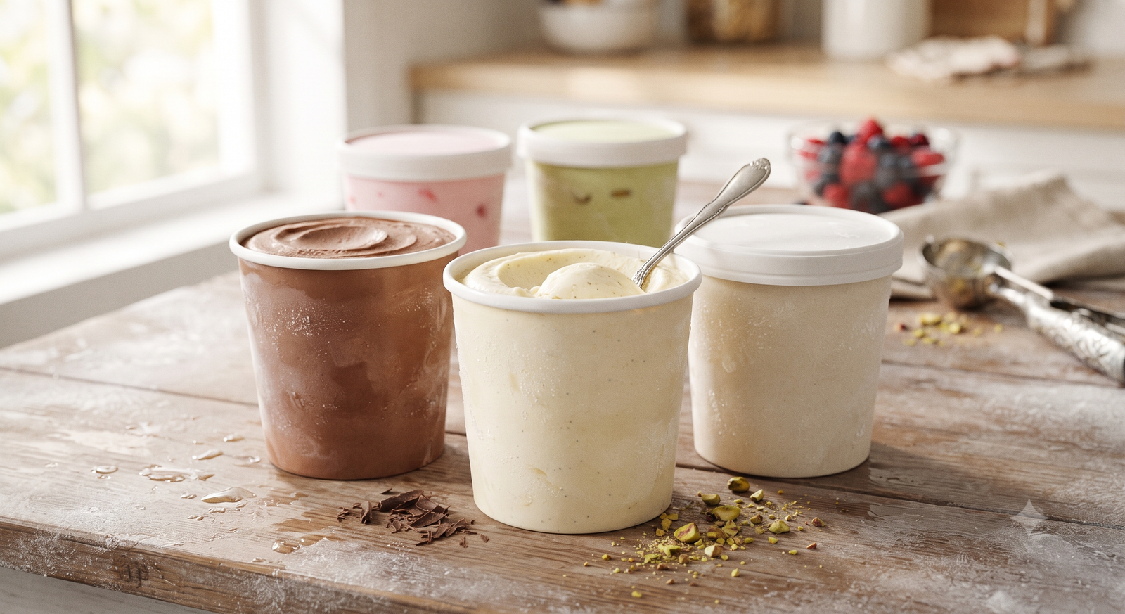 Frozen dessert tubs