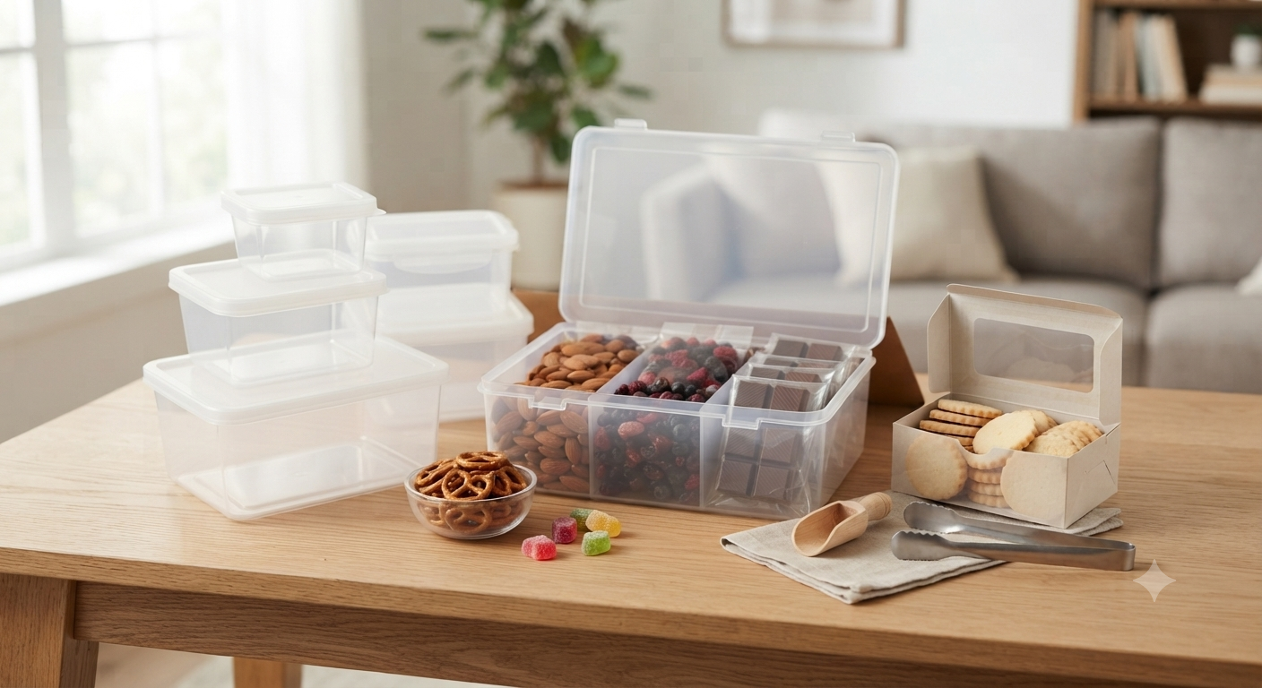 Sweets and snack boxes